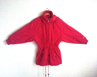 Vintage 90s Ski Jacket Hooded Tyrolia Parka Women's Size 10