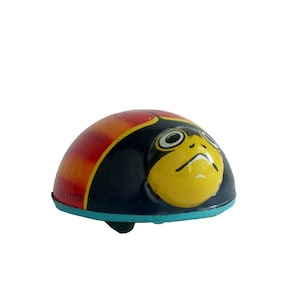 Vintage Tin Toy Ladybug  Friction Litho 1960s