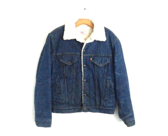 Levi/'s Men/'s Premium Button Up Denim Fleece Lined Jeans Jacket 72336001 size L