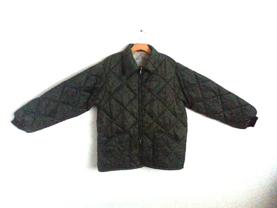 Vintage Insulated Quilted Utility Work Jacket Men's Medium