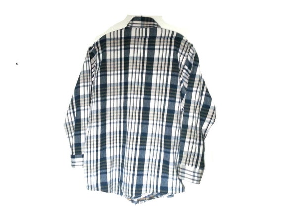 Vintage 80s Flannel Shirt | Plaid | Cotton | Fros… - image 2