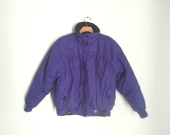 Vintage 90s Ski Jacket Purple Obermeyer Women's Size 10