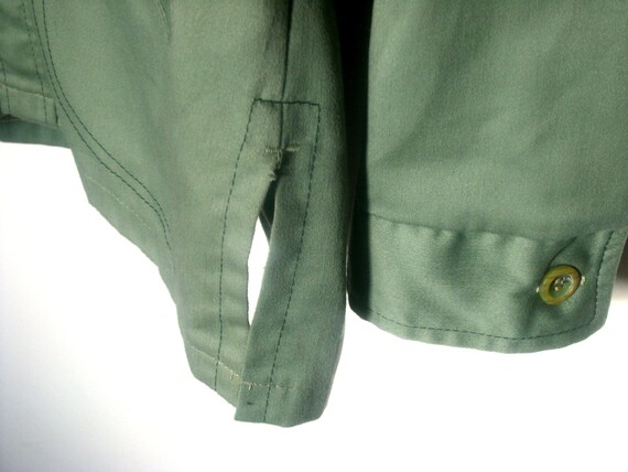 Vintage 70s Shirt Jacket  | Green | Tagged Medium - image 4