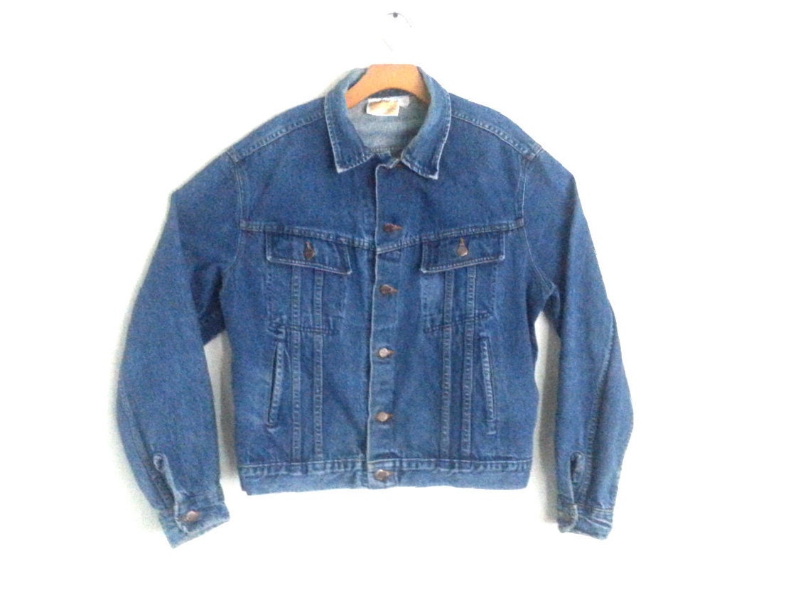Vintage 90s Denim Branders Jacket Dickies Men's Large - Etsy