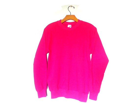 Vintage 80s Sweatshirt | Jerzees | Pink | Women's