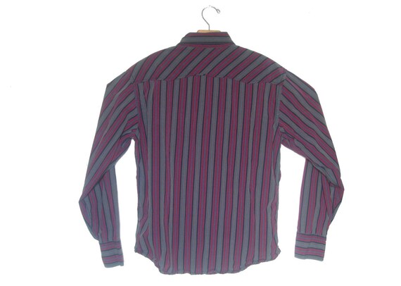 Vintage Levis Western Striped Shirt Men's Large - image 2