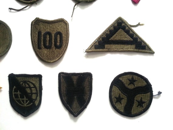 Vintage Patches Military Army Surplus Cloth Badges Lot of 15 View 3