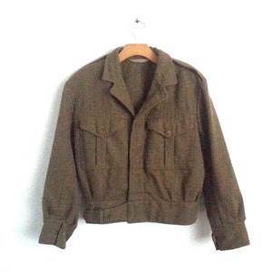 Vintage Wool Army Ike Jacket WWll Military Surplus