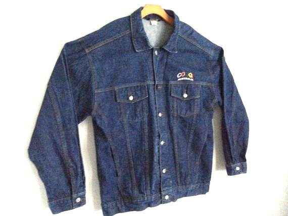 Vintage 90s Coogi Denim Jacket Cotton Men s Extra Large Etsy UK