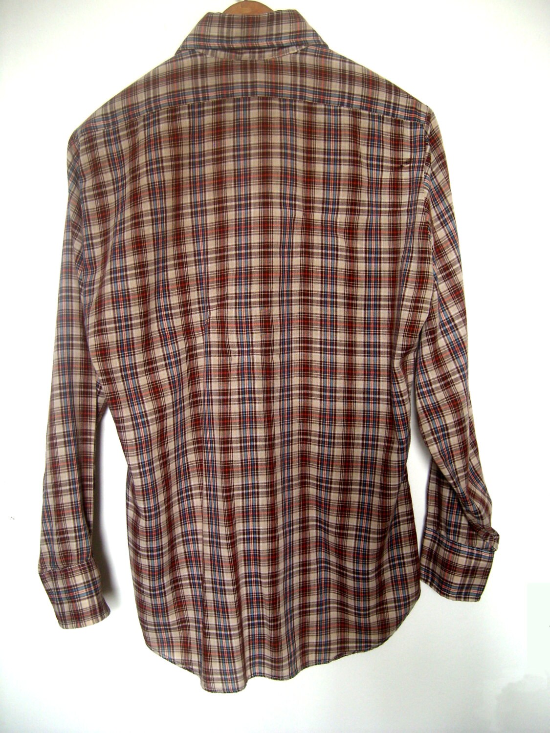 Vintage Men's Western Plaid Work Shirt - Etsy