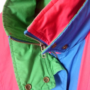 Women's Vintage 80s Colorblock Down Ski Jacket by London - Etsy