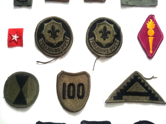 Vintage Patches Military Army Surplus Cloth Badges Lot of 15 View 2