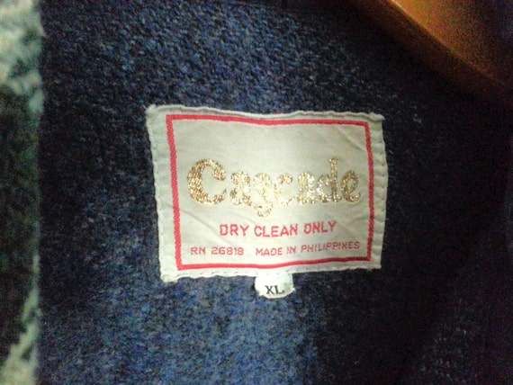 Vintage Plaid Flannel Shirt Jacket Burnt Orange C… - image 4
