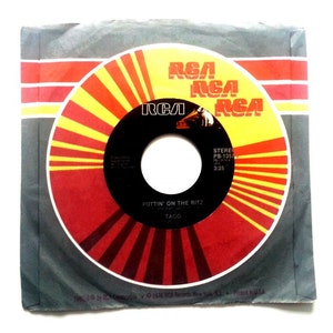 Taco Puttin&#39; On The Ritz | Livin&#39; In My Dream World 1982 RCA Vinyl 7&quot; Record