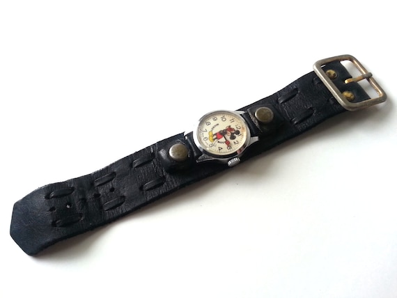 Vintage 70s Mickey Mouse Kids Wrist Watch Walt Disney - Etsy