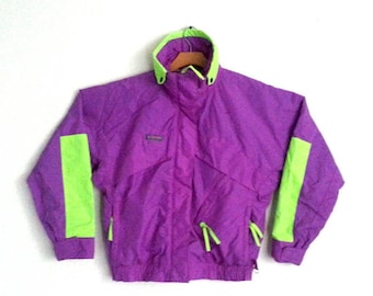 Vintage 90s Columbia Nylon Windbreaker, Womens XL, Jacket - Etsy