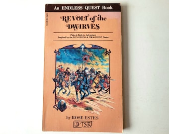 Revolt of the Dwarves | 80s | Endless Quest Book #5 | Pick A Path to Adventure | First Edition | Dungeons and Dragons | Rose Estes | D&D
