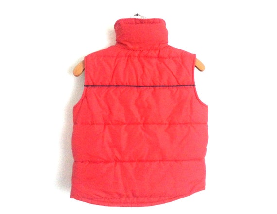 Vintage 80s Ski Vest Red JCPenney Outerwear Small - image 2