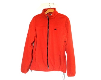 orange fleece coat