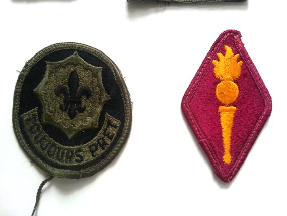 Vintage Patches Military Army Surplus Cloth Badges Lot of 15 View 5