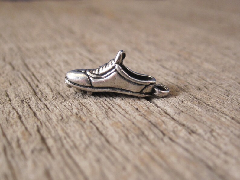 Vintage Running Shoe Charm Sterling Silver