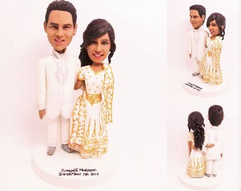 Personalised India wedding topper (Free shipping)