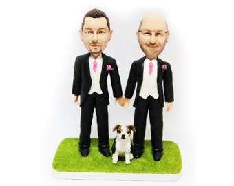 Personalised wedding cake topper - Same sex wedding (Free shipping)