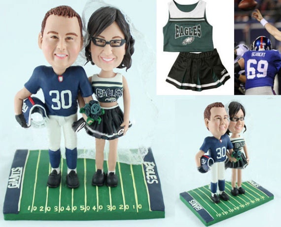 America Football Wedding Personalised Wedding Cake Topper Etsy