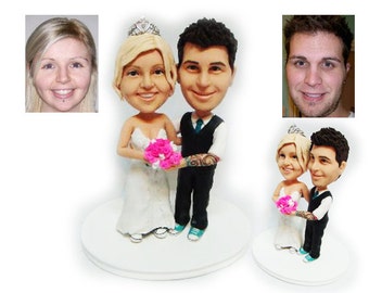 Personalised wedding cake topper - we are married  (Free shipping)