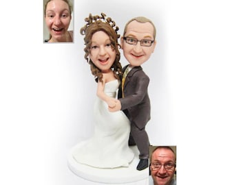 Personalised wedding cake topper - Dancing Couple Theme  (Free shipping)