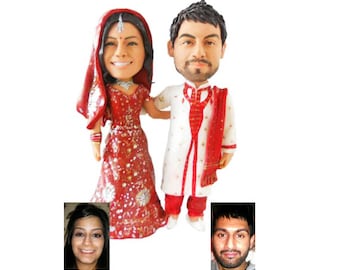 Personalised India wedding topper (Free shipping)