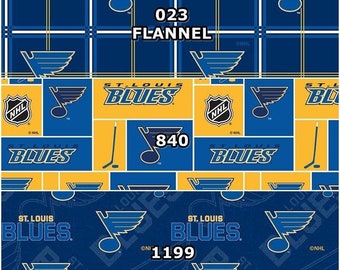 NHL ST LOUIS BLUES HOCKEY FABRIC 1//2 YARD BRAND NEW DESIGN 100/% COTTON
