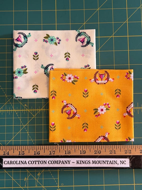 Tula Pink Fabric Slow & Steady Winners Circle in Blue Raspberry or Orange Crush PWTP089 Rare 100% Cotton Fabric by Free Spirit! 2 Colors