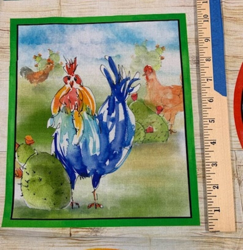 Rule the Roost and Countryside Chickens & Hens 100% Cotton Fabric ...