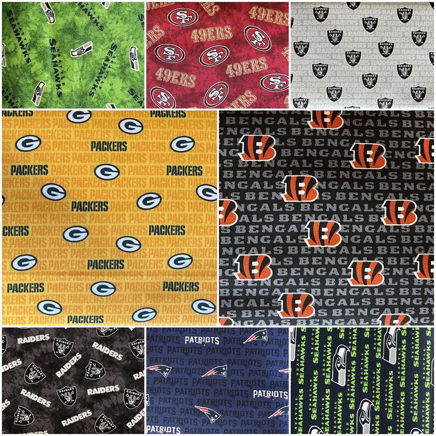 NFL Logo Teams 100% Cotton 48