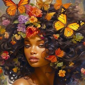 Woman of Beauty 6448 36&quot; Panel 100% Cotton Fabric Panels by David Textiles!