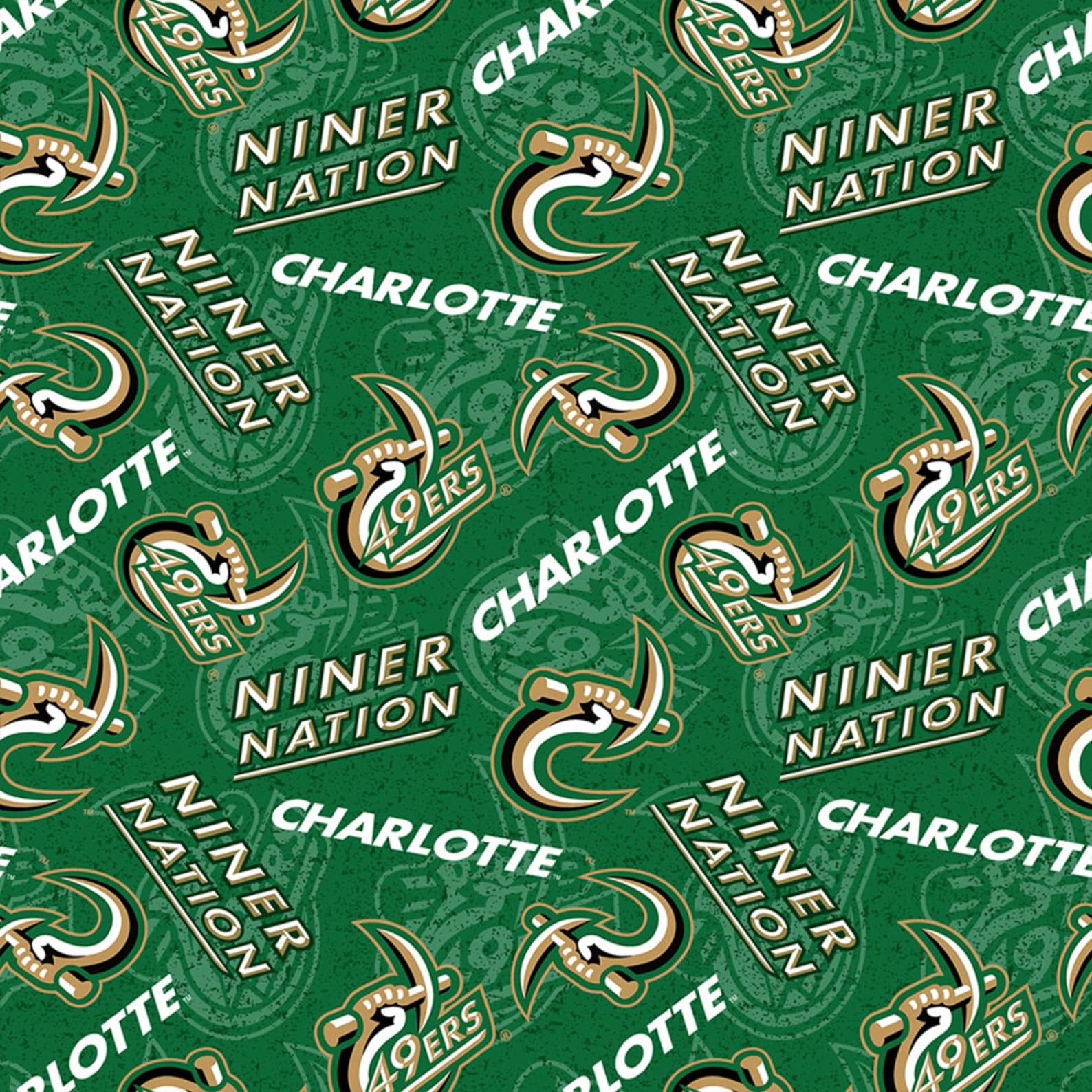 NCAA University of North Carolina at Charlotte 49ers College Logo 100% ...
