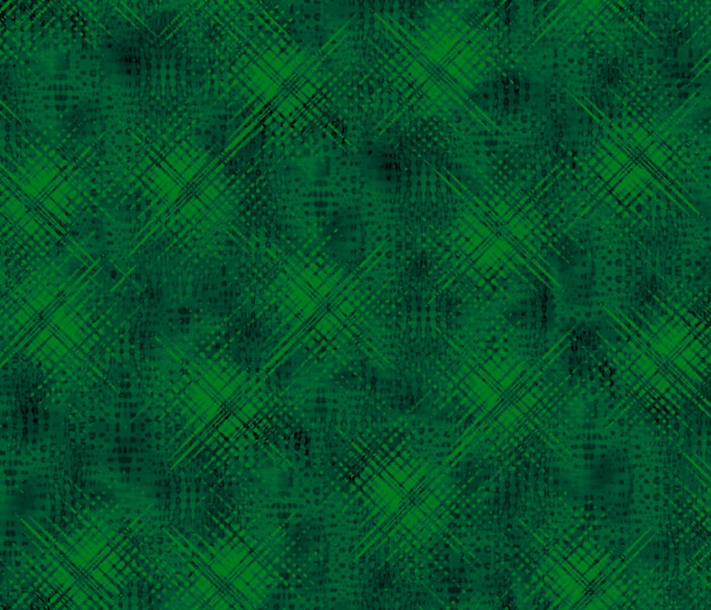 Vertex Shades of Green 29513 100% Cotton Fabrics by Quilting Treasures F - DARK GREEN