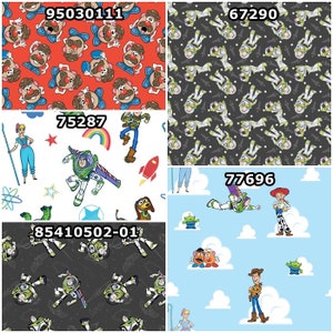 Disney's Toy Story Buzz, Woody, Jessie, Rex, Bullseye 100% Cotton Fabric by Camelot 5 Styles image 2