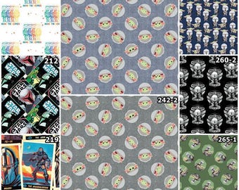 Telas 100 % algodón de Camelot: Star Wars The Mandalorian n.° 73800. 10 estilos.