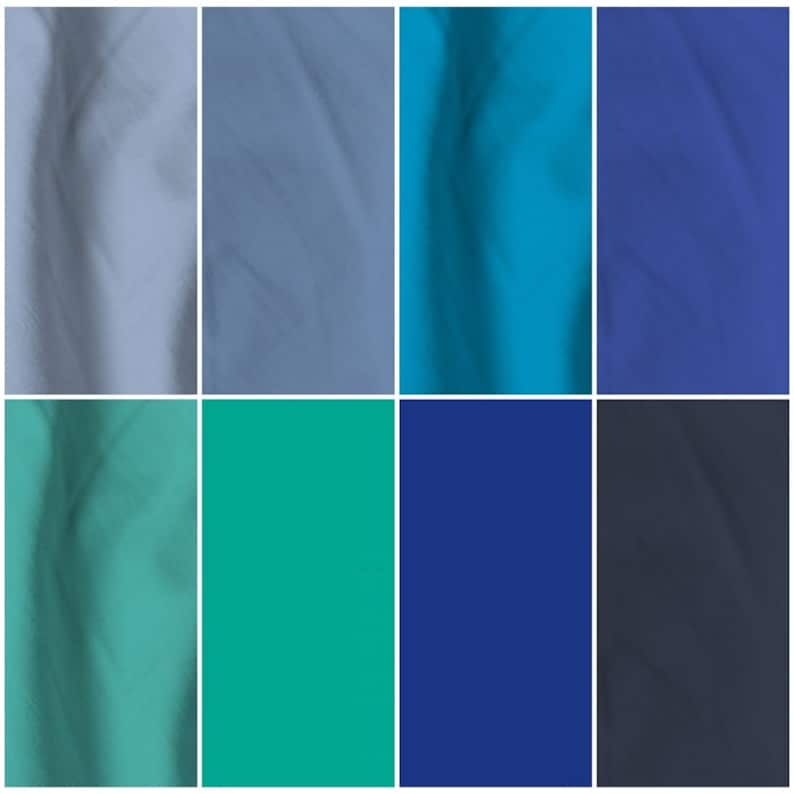 Shades of Solid Blue Navy Turquoise Royal 9000 Solid - Etsy