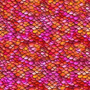 Mermaid, Fish, Dragon, Reptile Scales #31156 100% Cotton Fabric by QT!