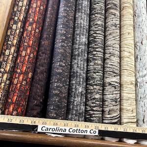 Landscape Earthly Delights Brick Wall, Cobblestone, Tree Bark Wood 100% Cotton Fabric by QT! 9 Styles