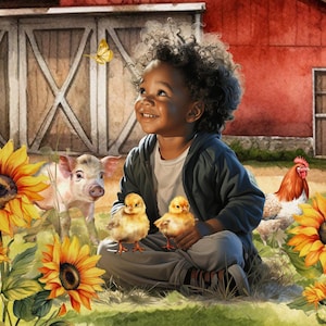 Barn Babes #5247 36&quot; 100% Cotton Fabric 36&quot; Panel by David Textiles!