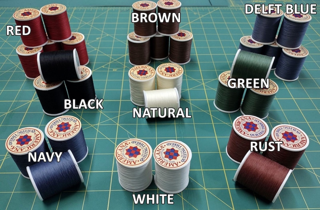 Americana Quilting Thread Spools 100 Glaced Cotton 3 Ply 50 Weight 150