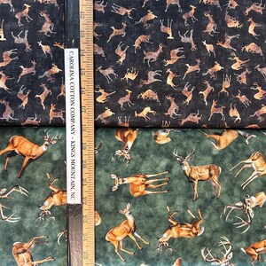 Buck Wild Deer Toss 100% Cotton Fabrics by QT! 2 Styles