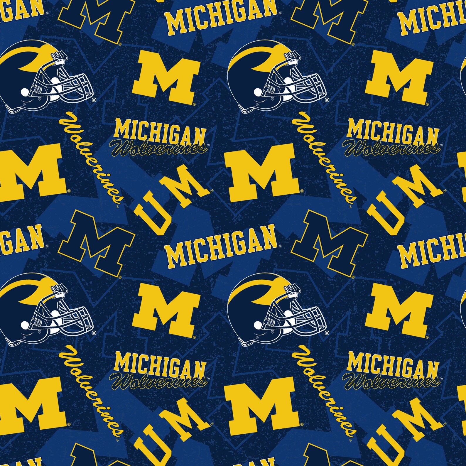 NCAA University of Michigan Wolverines Blue & Gold College | Etsy