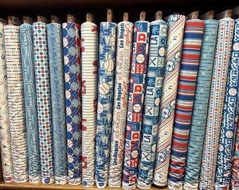 Final Inning Los Angeles Dodgers Blue & White 100% Cotton Fabric! 20 Styles