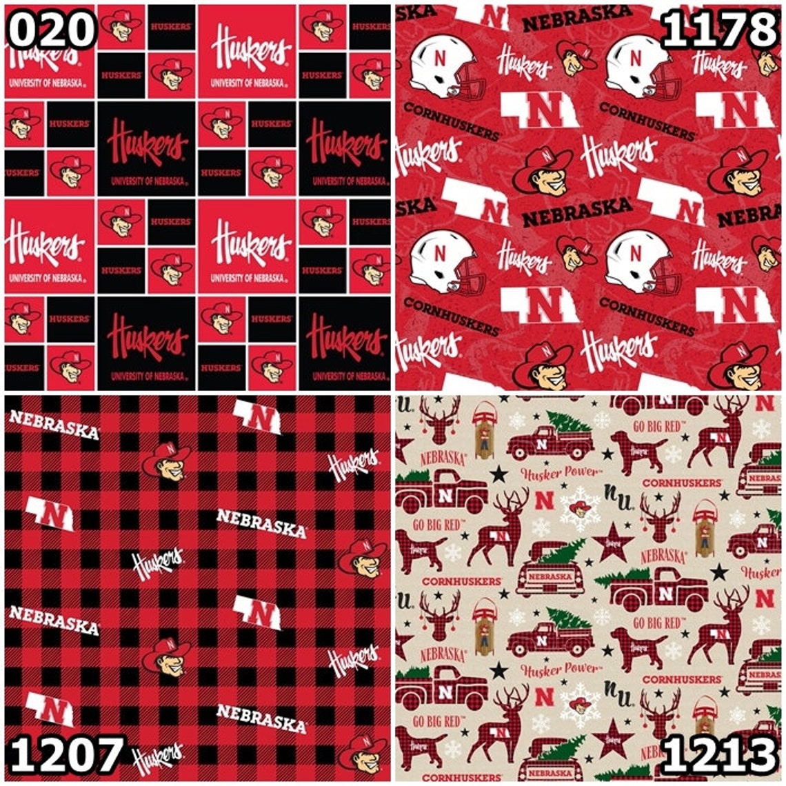 NCAA University of Nebraska Corn Huskers Red & Black College Etsy