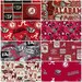 NCAA Alabama Crimson Tide Crimson & Black College 100% Cotton Fabric! Roll Tide! 8 Styles 